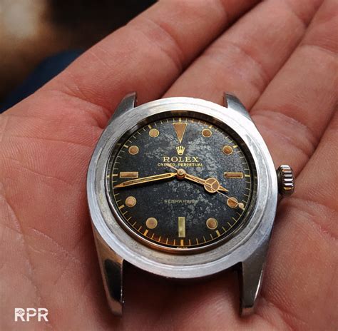 patina rolex dial|Rolex 6205 patina reviews.